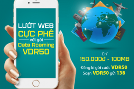 Viettel ra mắt gói cước VDR50 100MB data roaming dùng trong 7 ngày tại 9 quốc gia