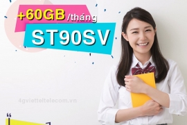 Đăng ký gói ST90SV Viettel nhận 60GB data chỉ với 70.000đ